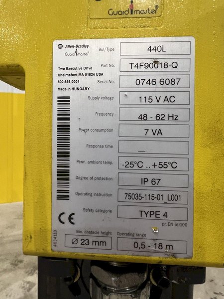 CHERRY INDUSTRIAL HYDRAULIC PALLET CLAMP &amp;  INVERTER ROLLOVER MACHINE: STOCK #20092