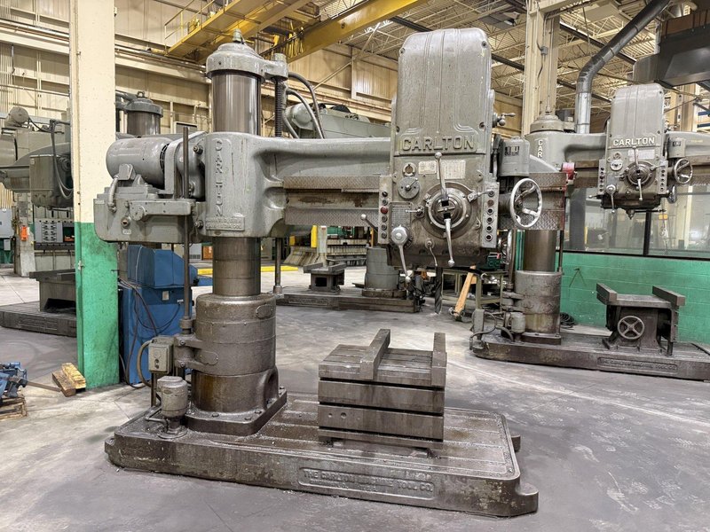 5' X 13" CARLTON MODEL 3A RADIAL DRILL: YOBRO #26417