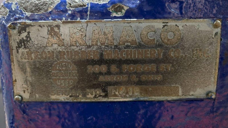 ARMACO Rubber Roll Mill USED