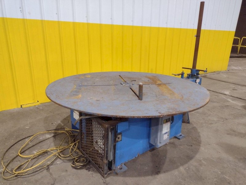 5,500 LBS X 48" AWC ACCRA WIRE CONTROLS MODEL #F-200AF HORIZONTAL PALLET TYPE POWERED DE-COILER REEL: STOCK #19270