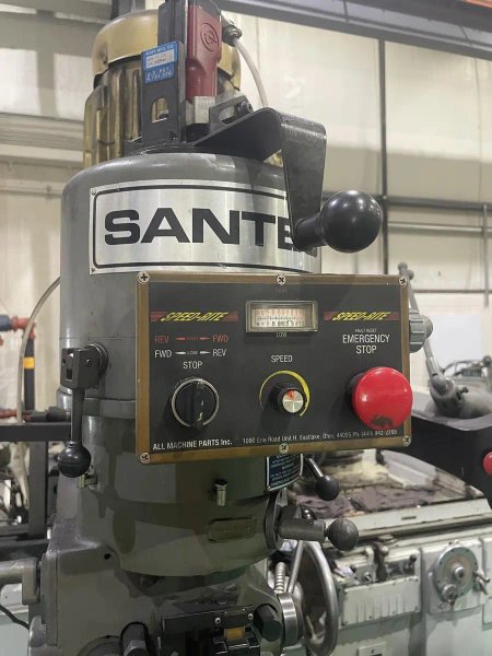 USED SANTEC 9" X 42" 2-AXIS CNC BED MILL, Stock# 10971