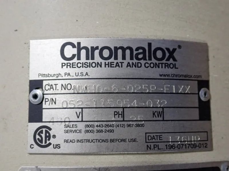 Chromalox Electric Circulation Heater  - Nwh0-6-025p-f1xx