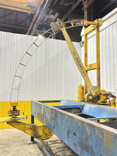 15 HP L&amp;M EQUIPMENT MODEL #HMPC-7-24 CROSS CUT BUNDLE TRAVELING ARCH WOOD BUNDLE SAW WITH CONVEYOR: STOCK #22922