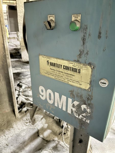 2005 Hartley model 90MK2-5 bond feeder s/n 90MK2-5-546 with bag breaker, 2" pipe