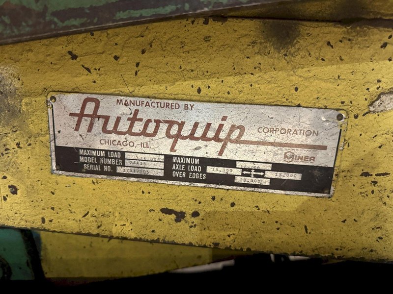 18,000 LBS AUTOQUIP MODEL 24K18 ELEVATING COIL CAR: YOBRO #24791