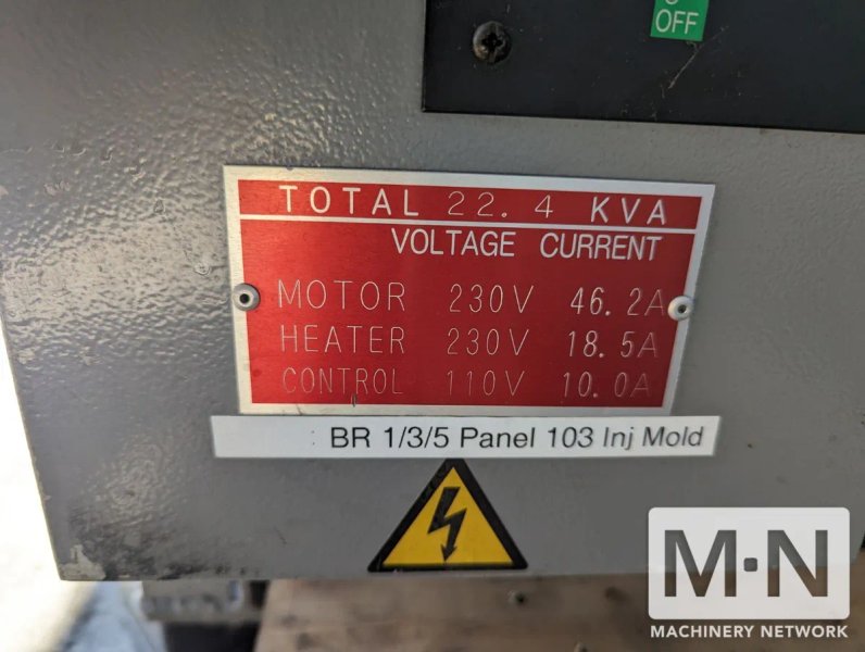 121 TON  2 OZ NISSEI MODEL NEX110-9E INJECTION MOLDING MACHINE MFG 2007