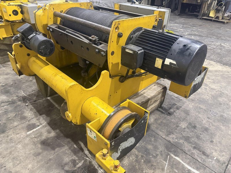 25 TON P&amp;H OVERHEAD BRIDGE CRANE HOIST, NEW 1998, 66" GAUGE: YOBRO #24847