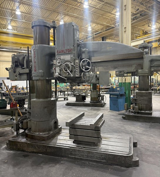 6' X 17" CARLTON MODEL 4A RADIAL DRILL: YOBRO #26415