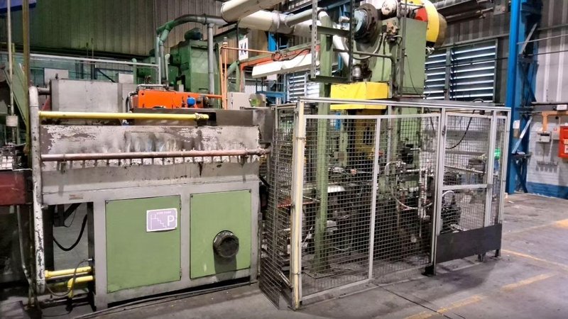 100 TON WILKINS &amp; MITCHELL HOT FORGING PRESS W/ SUB PRESS