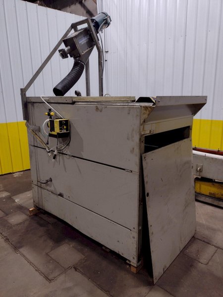60" X 8 CU FT ALMCO MODEL V8-S TUB TYPE VIBRATORY DEBURRING FINISHING SYSTEM: STOCK #18832
