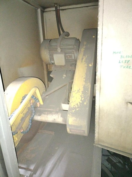 TABOR MODEL CR-16 16" WET CUT OFF SAW WITH ENCLOSURE AND CONTROLS, 20 HP