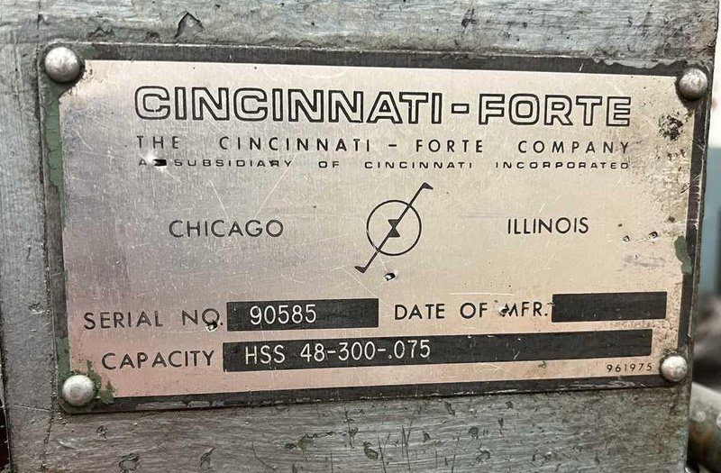 0.075" x 4' Cincinnati Shear STOCK #3589