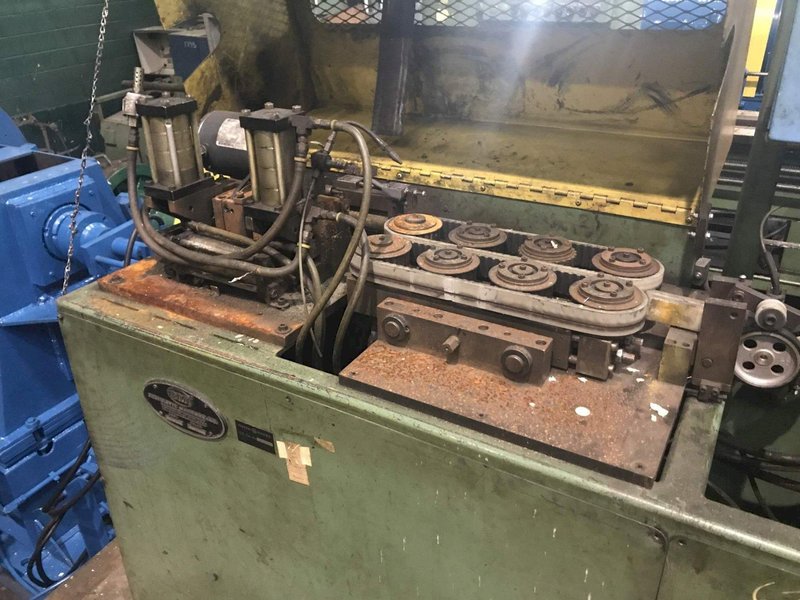 1/4' BERTOLETTE MODEL #211MB TUBE STRAIGHTENER &amp; CUTOFF MACHINE: #6756