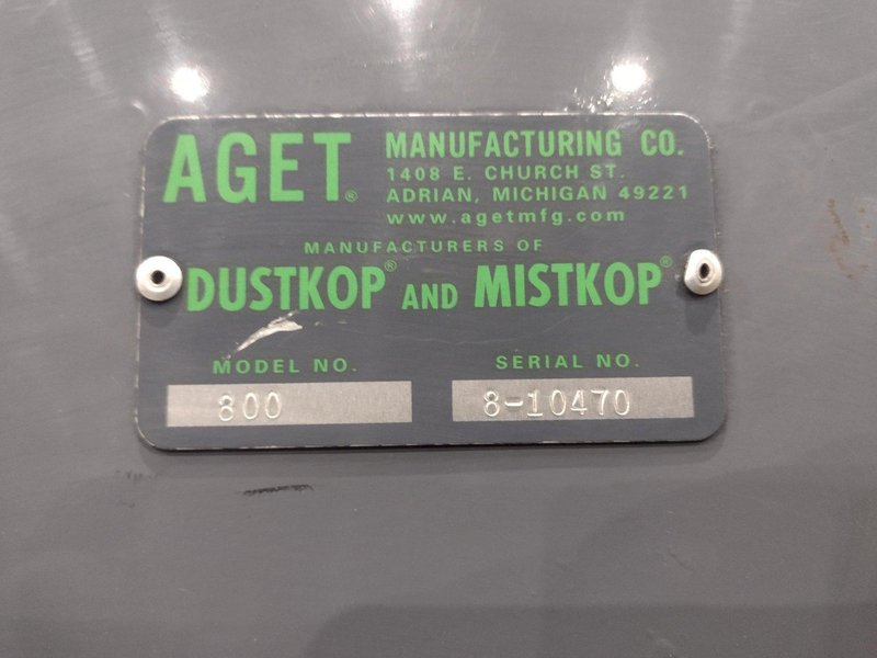 3/4 HP AGET DUSTKOP MODEL #800 DUST COLLECTOR: STOCK #22583