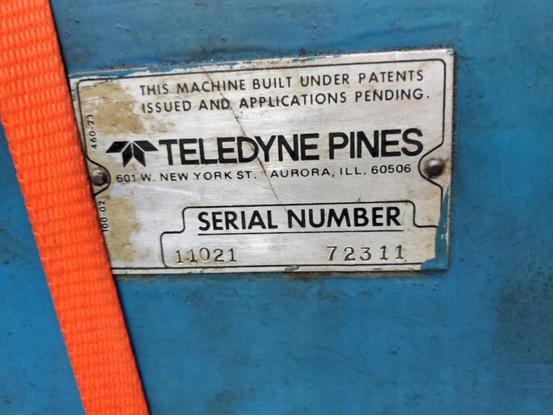 2.5" TELEDYNE PINES HORIZONTAL HYDRAULIC TUBE BENDER. STOCK # 0641723