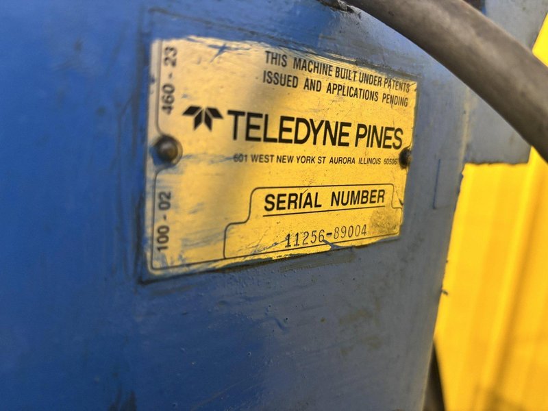 1.25" PINES MODEL #1-1/4 HIGH SPEED  ROTARY HYDRAULIC BAR, TUBE &amp; PIPE BENDER, DIAL A BEND V CONTROL: STOCK #22683