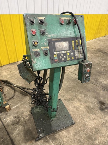 10,000 LBS X 24" X .105" ROWE ENTRY SERVO FEED LINE, COIL CAR, REEL, STRAIGHTENER, INDRAMAT SERVO FEED: YOBRO #24518