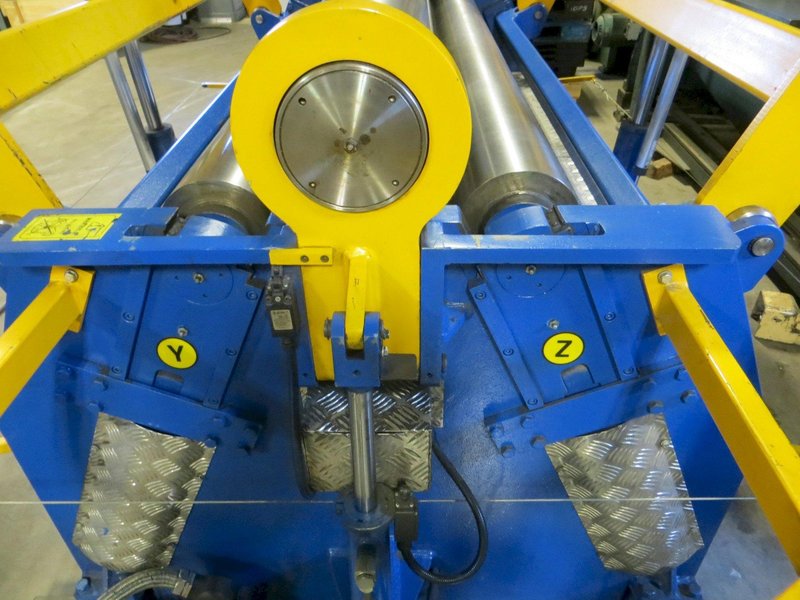 7.87" Diameter x 6 ft Americor Hydraulic 4-Roll Double Pinch Plate Bending Roll Model 4RDP 200/6 (6 ft. x 3/8")