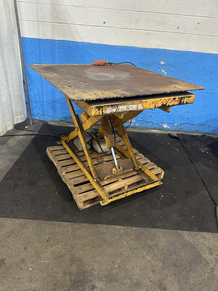 2000 LB  ECONO-LIFT HYDRAULIC SCISSOR  LIFT TABLES: STOCK #77594