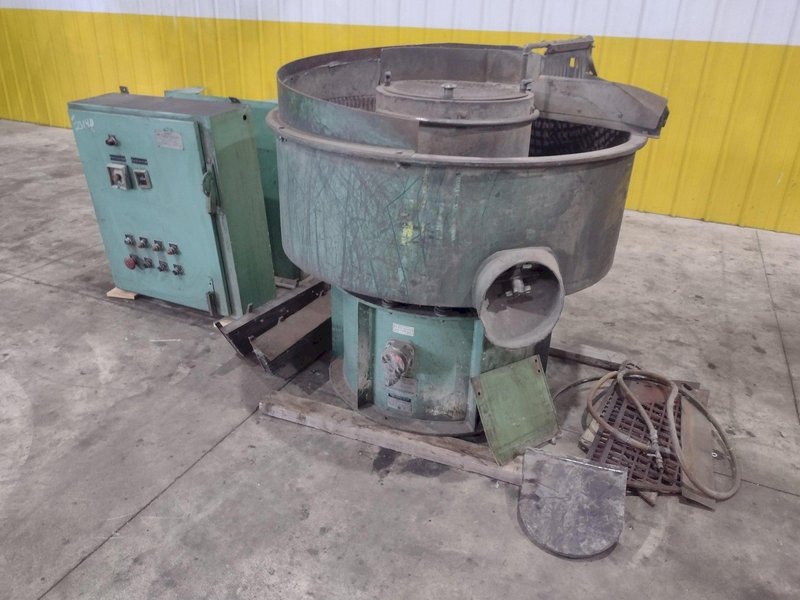 7 CUBIC FOOT X 48" SWECO MODEL #FMD7LR VIBRATORY BOWL PARTS FINISHER: STOCK #23140