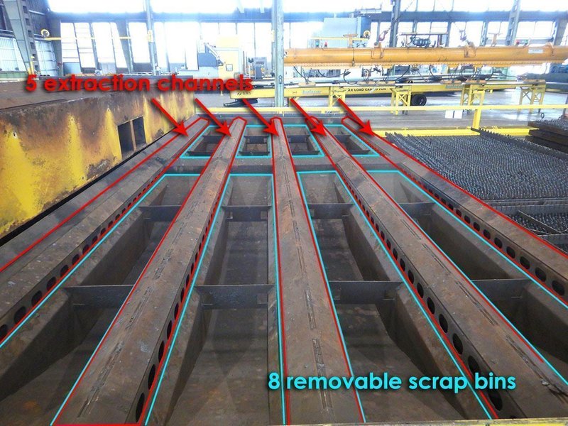 ZM - 24 downdraft tables for laser/plasma/oxy machines