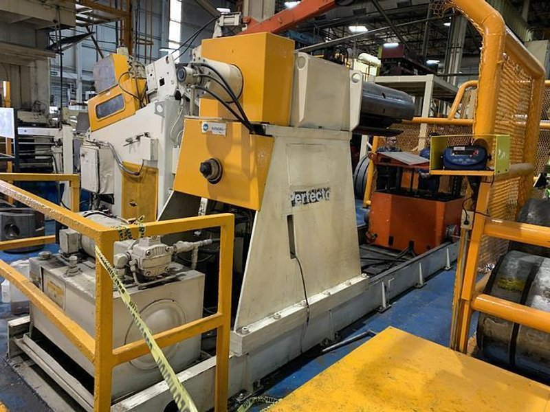 30,000 LB X 48" X .160" PERFECTO SERVO FEEDLINE. STOCK # 0955820
