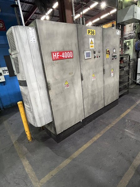 400 TON HYDROMEC HF4000 FORGING PRESS CELL W/ CEFI INDUCTION UNIT