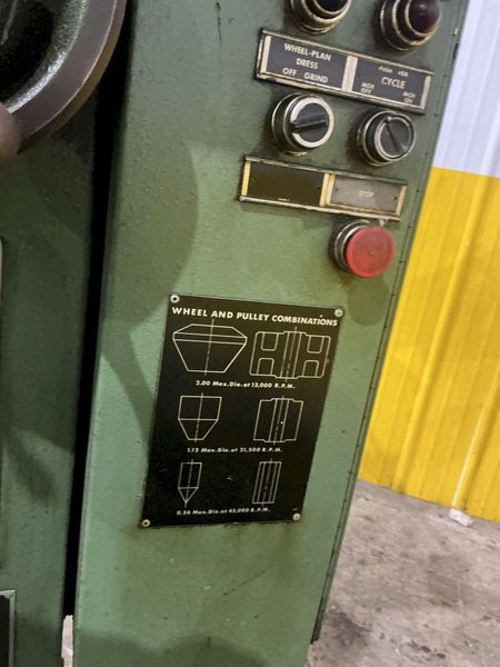 6" X 42" BRYANT MODEL #500 SUPER-PRECISION CENTER HOLE GRINDER: YOBRO #25283