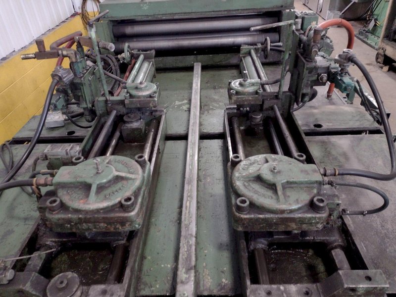 54" X 10 GAUGE DALLAS AIR FEED WITH EDWARDS SHEAR CUT TO LENGTH LINE: STOCK 15968