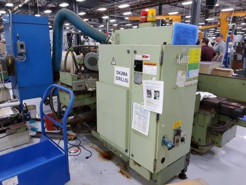 OKUMA MODEL #GA-34N CNC CYLINDRICAL GRINDER W/ TOOLING, MIST COLLECTOR &amp; FILTER: YOBRO #26469
