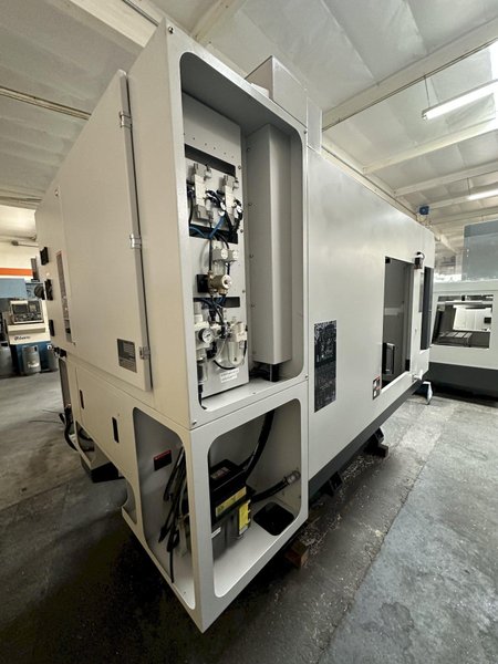 Samsung SMEC MCV 380TD VMC Fanuc O-iMD Controller, 16.54” X 23.62” X 20.50 Travels, Automatic Pallet Changer, 12,000 RPM Spindle, 20 Tools, Double Arm ATC, Rigid Tapping and Through Spindle Coolant.