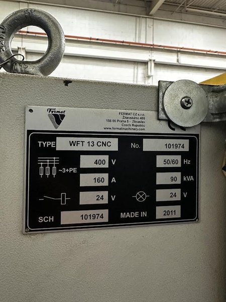 Fermat WFT-13 CNC HORIZONTAL BORING MILL