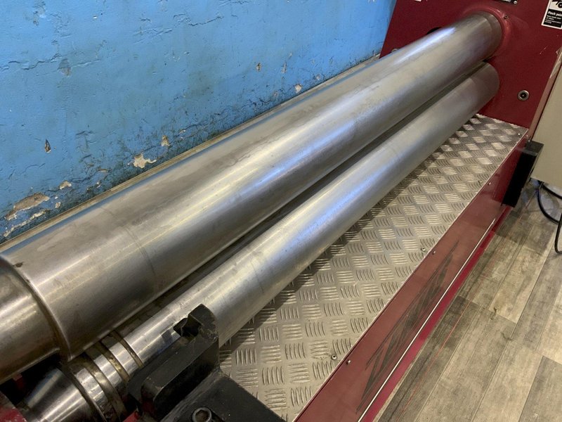 5' X 1/4" LEMAS TR‑160/5 HYDRAULIC 3 ROLL PLATE ROLLER: STOCK #81531
