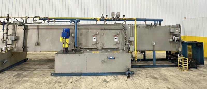 18" X 15" H X 4 STAGE CONTINENTAL EQUIPMENT CORP GAS HEAT STAINLESS STEEL CONVEYOR WASHER, NEW IN 2010: STOCK #21908