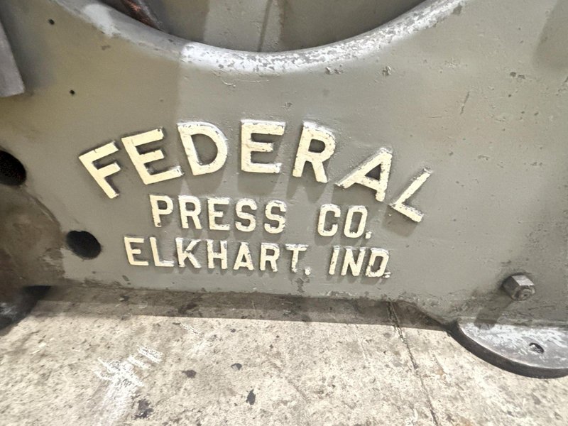 60 TON FEDERAL MODEL #55 OBI FLYWHEEL STAMPING PRESS 6" STROKE: STOCK #23255