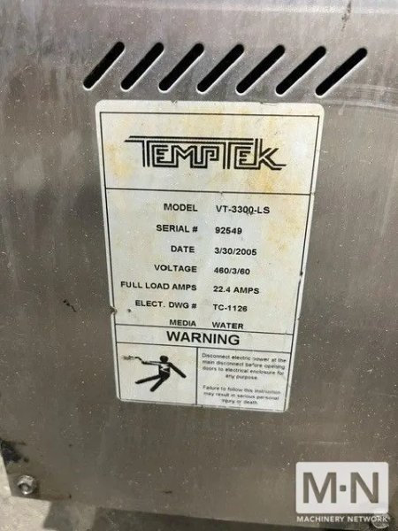 3 HP TEMPTEK MODEL VT3300-LS THERMOLATOR (10) AVAILABLE  MFG 2016- 2005