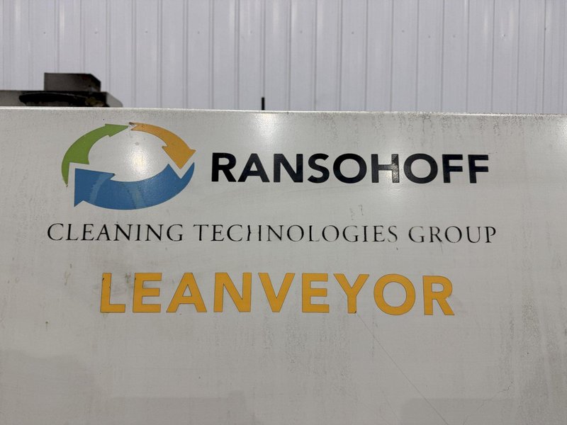12" WIDE RANSOHOFF LEANVEYOR 3-STAGE STAINLESS STEEL MESH CONVEYOR PASS THROUGH PARTS WASHER, NEW 2017: YOBRO #24292