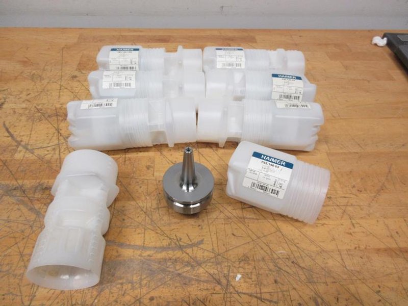 Haimer HSK63 Shrink Fit Tool Holders, (7 pcs) F63.140.03 Dia 3mm x 80, **New In Packages**- Auction Item