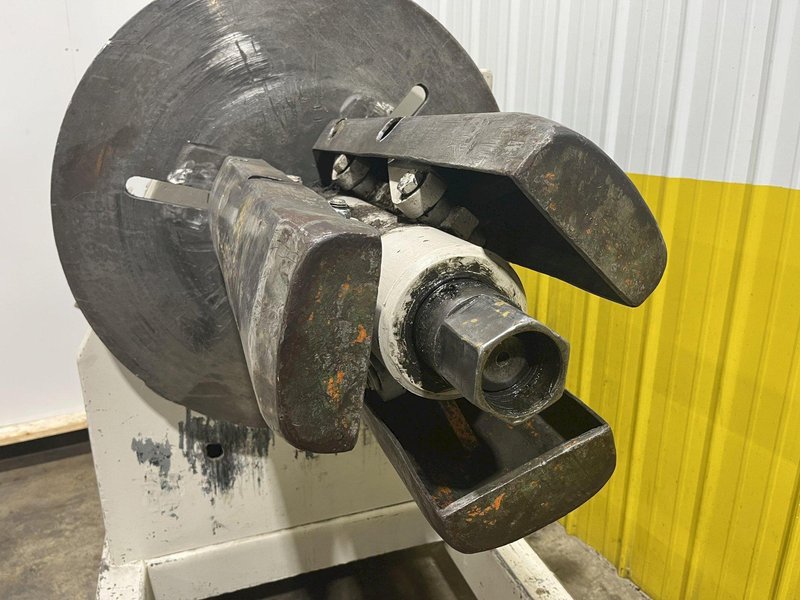 6,000 LB X 28" AMERICAN STEEL LINE MODEL #1000 MOTORIZED COIL REEL UNCOILER: STOCK # 3495