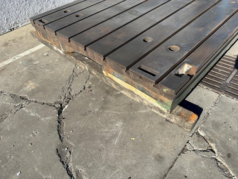 80" X 157" X 13" G &amp; L T SLOTTED FLOOR PLATE:  STOCK #76803
