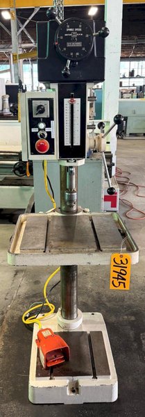 20" Willis Single Spindle Drill 20VS, V-Speed 150-2000 RPM, Floor, 2 HP