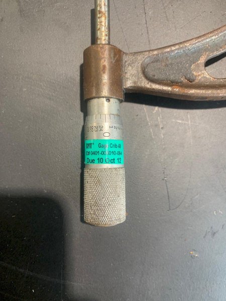 8" VTG STARRETT NO. 436 OUTSIDE MICROMETER: STOCK 15117