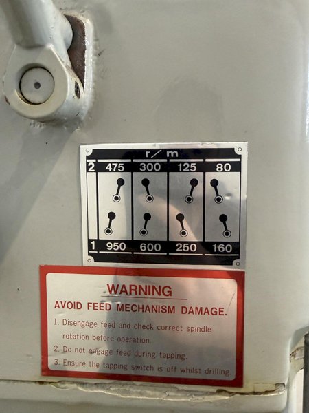 2 HP CYCLEMATIC S24B DRILL PRESS. STOCK # 0430126