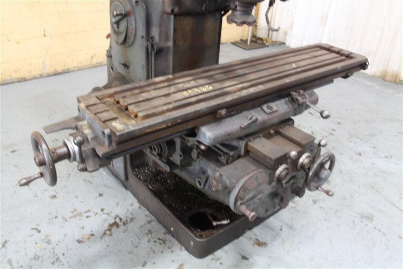 #3 MILWAUKEE HORIZONTAL MILL WITH VERTICAL HEAD &amp; UNIVERSAL TABLE: 5996