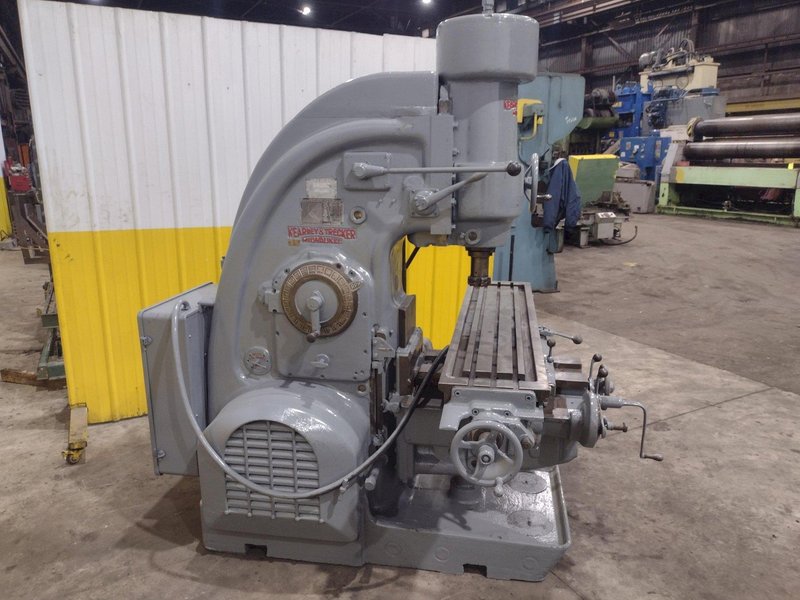 #3 KEARNEY &amp; TRECKER MILWAUKEE MODEL #3 VERTICAL MILLING MACHINE 64" x 13" x 10 HP: YOBRO #24458