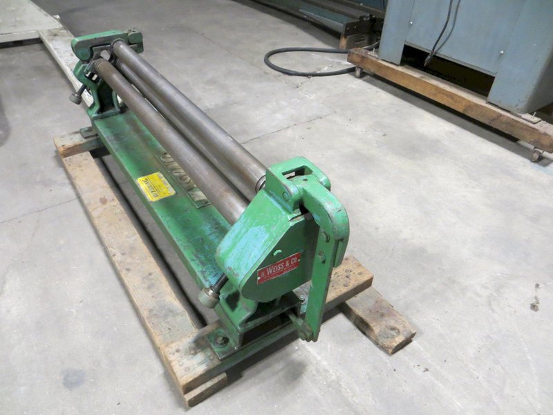 2" Diameter x 36" Used Wysong Manual Slip Roll Model 236-HR
