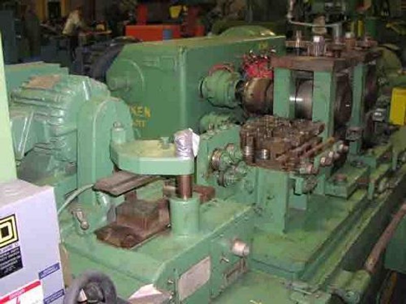 USED 6" (152mm)- 4" (101mm) TISHKEN 2 STAND TANDEM WIRE SHAPING &amp; CUTOFF LINE