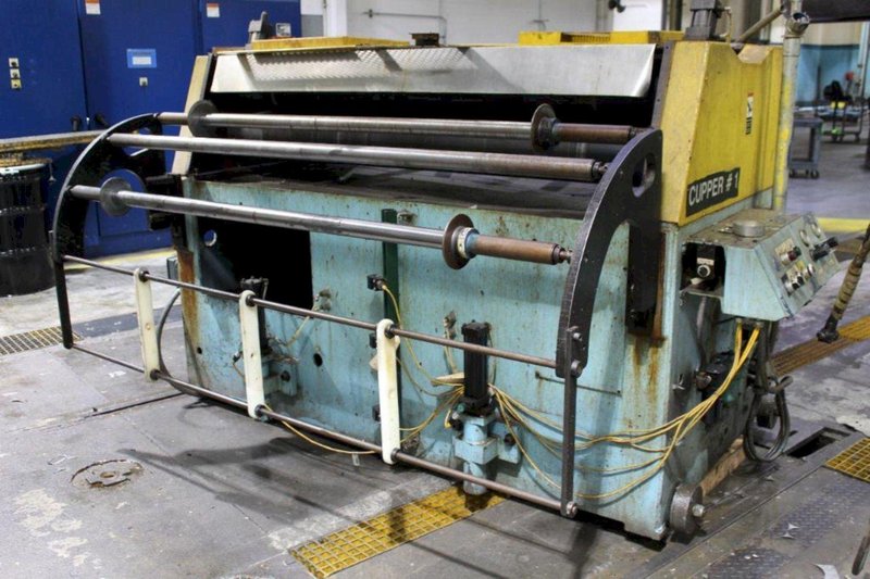 SWFESC62 PERFECTO PRESS FEED LINE WITH ASC JN 1235 UNCOILER. STOCK # 0133625