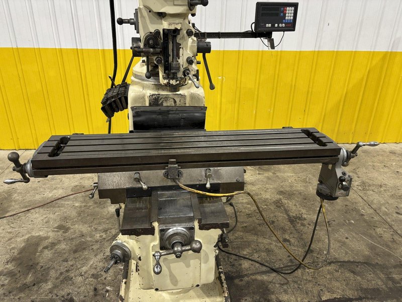 3 HP ACER MODEL #3VK3-HP RAM TYPE VERTICAL MILL WITH DIGITAL READ OUTS: STOCK #23061
