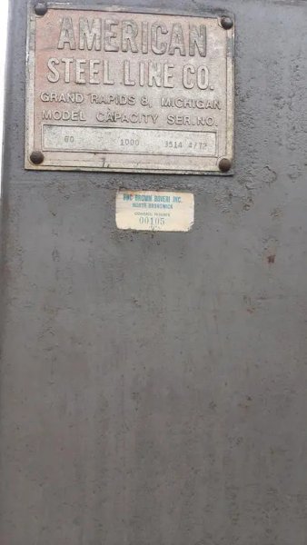 USED AMERICAN STEEL LINE 1,000 LB UNCOILER MODEL 60, Stock# 10895